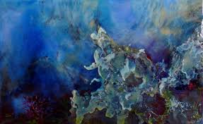 Painted on a gallery wrapped canvas, ready to hang. Coral Reef Resin Art Painting By Irini Karpikioti Artmajeur