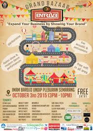 Berkaitan dengan image baru yang sedang dibangun. Poster Bazaar Entrive 2015