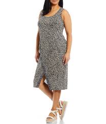 Welcome to medpart over 30 years of excellent service & quality. Michael Michael Kors Plus Size Scoop Neck Cheetah Print Knit Jersey Logo Tape Trim Faux Wrap Hem Sleeveless Dress Dillard S