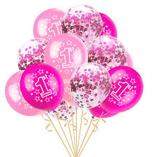 Check spelling or type a new query. 15pcs 1st Birthday Balloons Set Pink Blue Transparent Confetti Latex Balloons For Boy Girl 1 Year Old Birthday Party Decorations Buy At The Price Of 2 77 In Aliexpress Com Imall Com