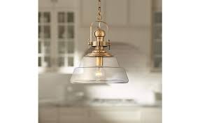 Light fixtures that can be installed on the wall save space while making sure you have enough light to read, get ready, or finish your tasks. Donovan Antique Brass Pendant Light 13 Wide Modern Industrial Clear Glass Fixture For Kitchen Island Dining Room Possini Euro Design Amazon Com