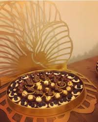صواني تقديم حلا ليزر عرض خاص Tuhaf 2030 للطلب والاستفسارات دايركت اتصال 0543156764 توزيعات زواج توزيعات مواليد الطائ Celebrities Chocolate Arrangement