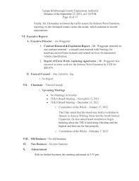 Minutes of September 27, 2021, Board Meeting 1104 E.Twiggs Street Tampa,FL  33602 The Tampa-Hillsborough County Expressway Author