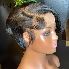 Pixie Cut Lace Front Wig Ginger Orange Bob Lace Peruca Human Wigs For Women  Straight Short Bob Wig T Parte Da Peruca Z0613 De $172,45