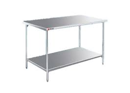 Meja stainless adalah meja yang berbahan besi dan baja yang dilapisi dengan stainless steel yang biasa digunakan untuk meja dapur dan resto. Berjaya Steel Railings Sdn Bhd Stainless Steel Fabricator