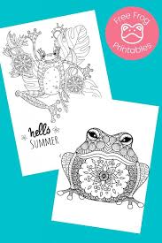 There's something for everyone from beginners to the advanced. Free Printable Frog Coloring Pages Crafts Kids Love