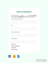 If there are any warning signs, the landlord should make an unemotional decision as to whether the tenant should be permitted to rent or not. Free Rental Agreement Template 24 Free Word Pdf Documents Download Free Premium Templates