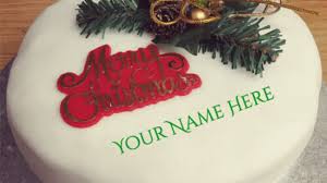 Serve unfrosted, or with sifted powdered. Christmas Birthday Cake With Name Edit Christmas Wishes With Name