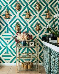 Crazy About This Spectacular Powder Room By Studio Heimat Featuring Wynwood Wallpaper Those Scarabs Feature Wall Design Exterior Design Powder Room Design