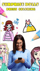 Here is a small collection of princess coloring pages printable for your daughter. Surprise Princess Dress Coloring Pages Glitter For Android Apk Download