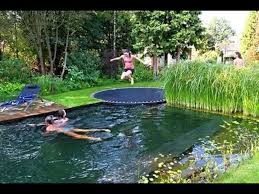 A Trampoline Awesome In Ground Trampoline Dream Backyard Backyard