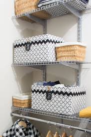 Black And White Storage Bins Upcycling A Cardboard Box Into A Stylish Diy Storage Box Cardboard Box Storage Diy Storage Boxes Fabric Storage Boxes