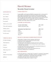 Awesome security ficer resume sample. Security Guard Resumes 10 Free Word Pdf Format Download Free Premium Templates
