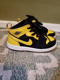 Black And Yellow Jordan Shirt Toddler Jordan 1 Yellow And Black Toddler 8c Fashion Clothing Shoes Accessories Babytoddlerclothing Babyshoes Ebay Li Red Toddler Shoes Baby Shoes Toddler Shoes