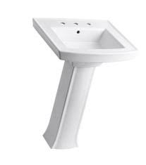 Its sleek design combines curved and beveled edges to suit an array of design motifs. Kohler Pedestal Sink Searchub