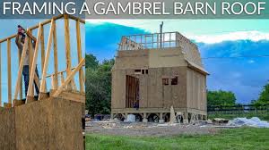 The hip roof is the most commonly used roof style in north america, after the gabled roof. Framing A Gambrel Roof For A Barn Shed Or Workshop Youtube