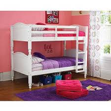 Kylie Collection Twin Over Twin Bunk Bed With Set Of 2 Mattress Kids Bunk Beds White Bunk Beds Bunk Beds