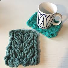 Maybe you would like to learn more about one of these? Ravelry Cable Knit Mug Rugs Pattern By I Love My Blanket