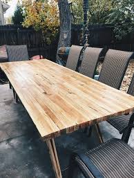 How To Build A Community Table Table Diy Table Outdoor Tables