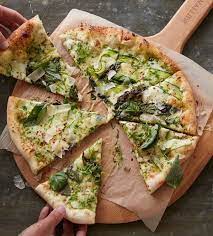 Grilled Pizza With Pesto And Zucchini Recipe Red Onion Pizza Recipes Grilled Pizza