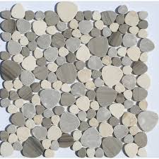 This itemsliced charcoal black pebble tile 1 sq.ft. Blue Polished Pebble Tile On Mesh Cobble Stone Buy Pebble Tile High Quality Cobble Stone Polished Pebble Product On Alibaba Com