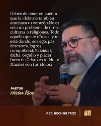 Debes de tener en cuenta que la idolatría también amenaza tu corazón.No es  solo un problema de otras culturas o religiones. Todo aquello que te  ofrezca y te esté dando, sosiego, paz,