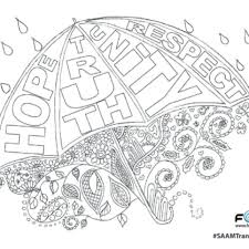 Umbrella coloring pages for kids. Saam Trans Umbrella Coloring Page Forge