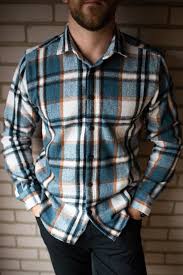 Men's LIGHT BLUE flannel shirt – oglum clothing