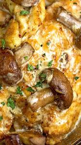 Rosemary Chicken With Portabella Mushrooms Chicken Mushroom Recipes Chicken Dinner Recipes Portabella Mushrooms Recipes