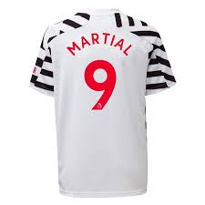 Chevrolet currently has its name and logo on the manchester united game kit. Adidas Manchester United Anthony Martial Third Shirt 2020 2021 Junior Sportsdirect Com Usa