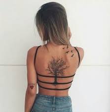32 Ideas Tree Tattoo Neck Girls Girl Back Tattoos Spine Tattoos For Women Neck Tattoo
