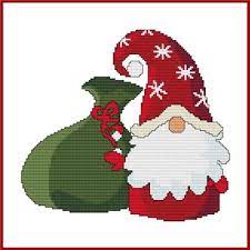 Your patience is greatly appreciated. Santa Gnome With Gift Sack Cross Stitch Pattern