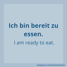Learn German Easy And Fast On Instagram Ich Bin Bereit Zu Essen German Phrases Learning German Language Learning German Phrases