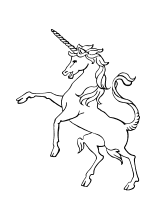 Knifelblatt zum ausdrucken dina 4 : Ausmalbild Einhorn Fabelwesen Einhorner Unicorn