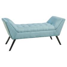 Lounge chair and dining chair also available. Demi Tufted Fabric Ottoman Bench Blue Christopher Knight Home Target