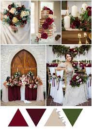 Beautiful bouquet of superior quality lifeike polyfoam roses. Elegant Cranberry And Champagne Christmas Wedding Colour Scheme Wedding Blog A Hue For Two Christmas Wedding Centerpieces Winter Wedding Christmas Wedding