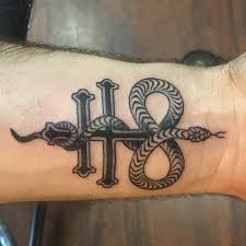 Eyes on chest = high rank, overseeing others. Dark Horse Tattoo Posts Facebook