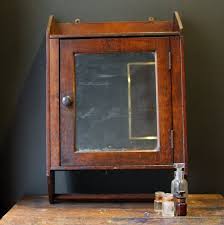 Antique Oak Medicine Cabinet With Towel Bar Antique Medicine Cabinet Vintage Medicine Cabinets Wood Medicine Cabinets