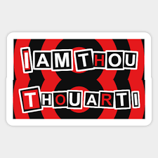 Thou who art willing to fight for freedom and the truth. I Am Thou Thou Art I Persona 5 Sticker Teepublic