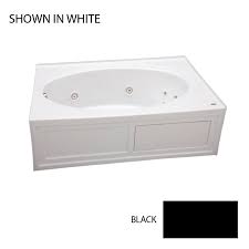 Jacuzzi ® primo ® collection. Jacuzzi Nova 42 In W X 60 In L Black Acrylic Oval Right Drain Alcove Whirlpool Tub In The Bathtubs Department At Lowes Com