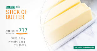 What are the measurements of a stick of butter? Stick Of Butter Calories In 100g Oz One Stick Of Butter And More