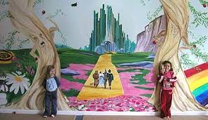 Wizard Of Oz Themed Nursery Wizard Of Oz Playroom Baby Room Themes Wizard Of Oz Childrens Murals