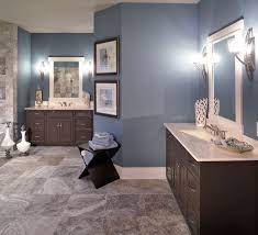 Which coastal blue paint color is your favorite? Colors Blue Bathroom Paint Brown Bathroom Decor Blue Bathroom Decor