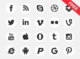 Black And White Social Media Icons Png Black White Social Media Icons Http Freebiesjedi Com 2017 01 Black White Social Media Icons Social Media Icons Free Social Media Icons Social Media