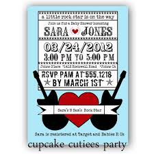 I Really Like This One Too The Colors The Fonts Are Really Cool Rock Star Baby Shower B Brother Baby Shower Baby Shower Rock Star Baby Shower Invitations