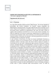 bando per concorso di idee per la definizione di