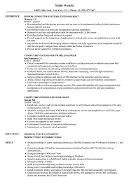 computer systems resume samples