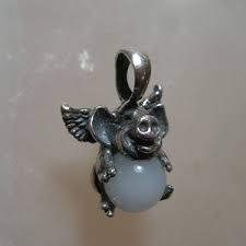 Buy Gold Flying Pig Necklace Antique Gold Pewter Flying Pig Charm