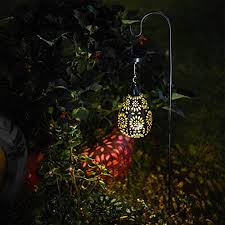 Solar mason jar lights lids, 10 pack 30 led fairy lights, solar outdoor string hanging lights for mason jar décor, garden yard patio backyard porch lawn decor, warm white, (jars not included) 4.7 out of 5 stars. Boaer Hanging Solar Lights Outdoor Garden Boho Led Flower Waterproof Decorative Metal Light For Porch Garden Outdoor 1 Pack Pricepulse