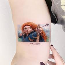 Perfect screen background display for desktop, iphone, pc, laptop, computer, android phone, smartphone, imac, macbook, tablet, mobile device. Edit Paints Tattoo On Instagram She S Brave Merida Editpaints At Mommyimsorry Tattoos Painting Tattoo Disney Tattoos